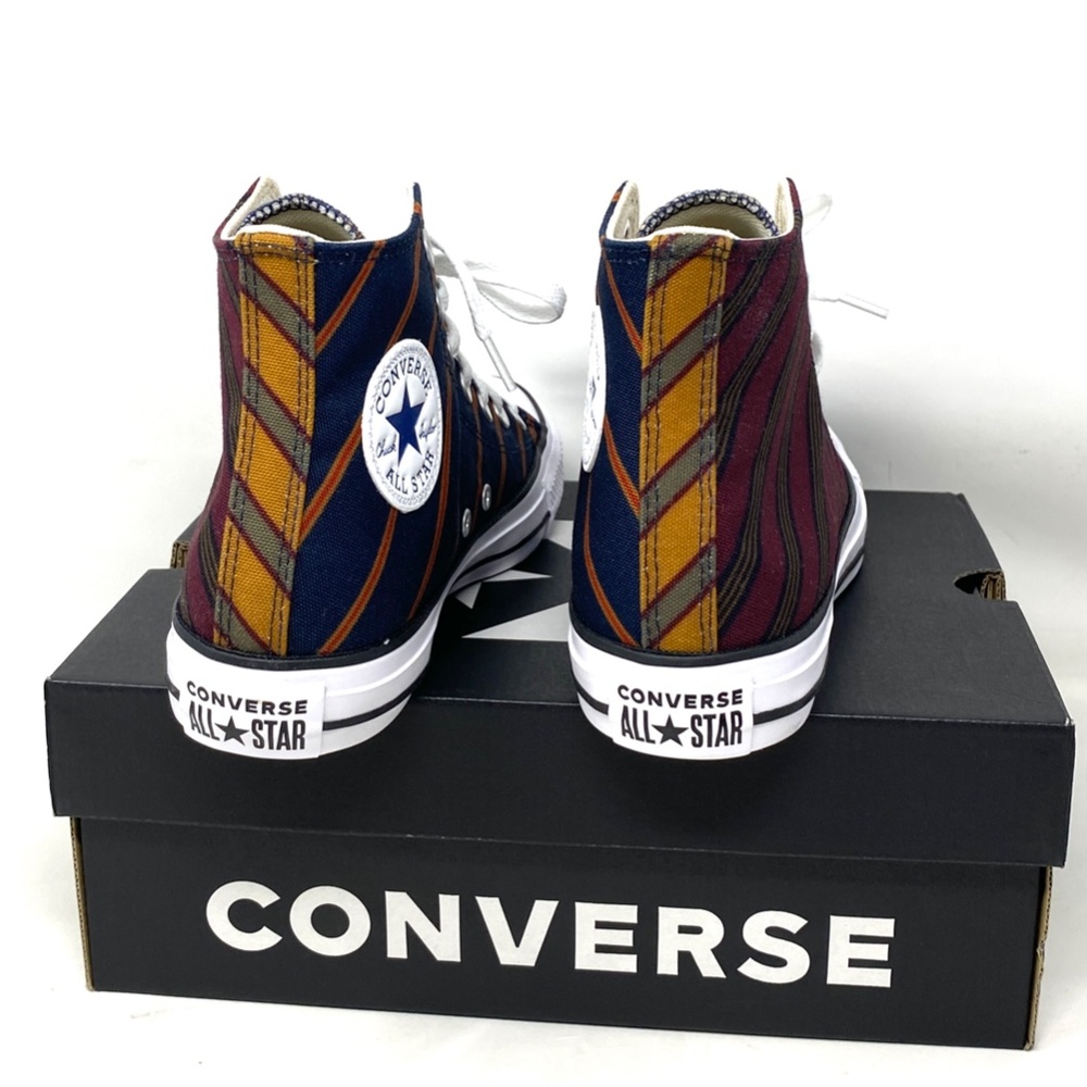 Converse Chuck Taylor High Shoes Skate Bordeaux Blue Canvas Women's Size A04303C - Picture 4 of 9